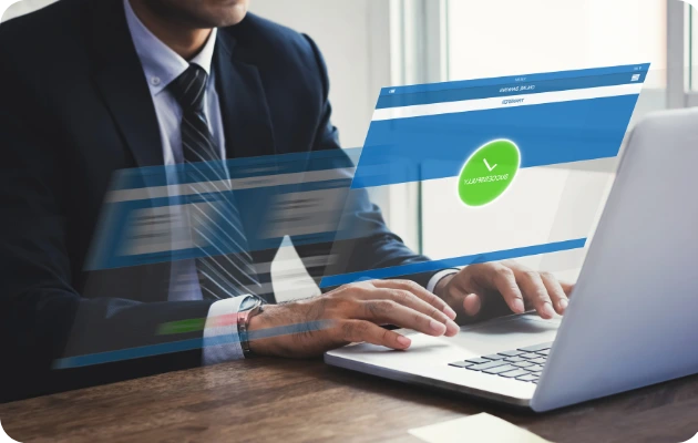 Invincible Pay Wire Transfer, businessman successfully transferring money with invicible pay e-wallet wire transfer